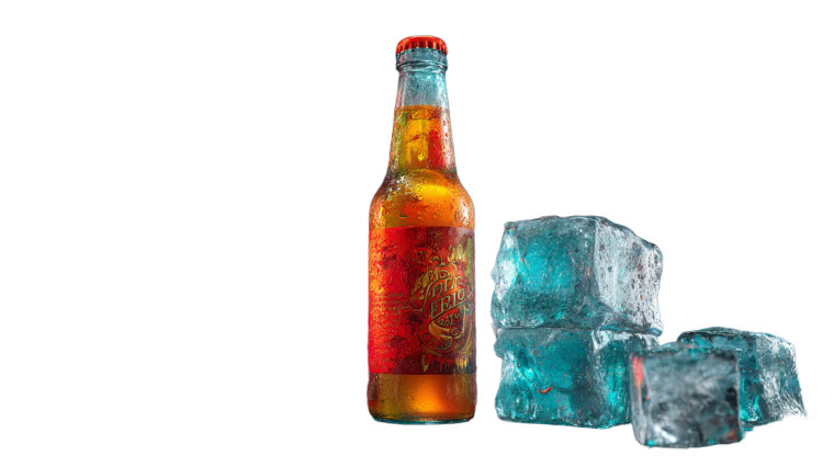 Amber Beer Bottle Vinyl Car Decal Sticker – Waterproof & UV-Resistant 