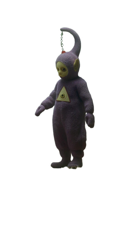 Triangular Teletubby Vinyl Car Decal Sticker – Waterproof & UV-Resistant 