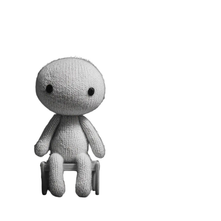 Nightmare Yarn Doll Vinyl Car Decal Sticker – Waterproof & UV-Resistant 