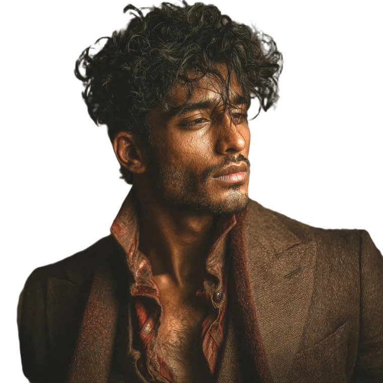 Handsome Indian Man V7 Vinyl Car Decal Sticker – Waterproof & UV-Resistant 