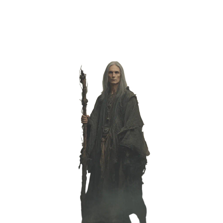 Elven Druid V2 Vinyl Car Decal Sticker – Waterproof & UV-Resistant 