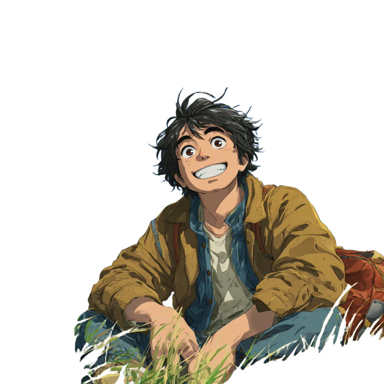 Bright Young Man Vinyl Car Decal Sticker – Waterproof & UV-Resistant 