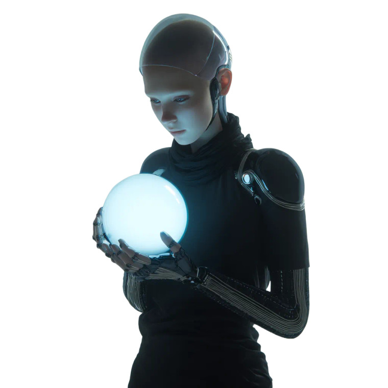 Futuristic Android Seer Vinyl Car Decal Sticker – Waterproof & UV-Resistant 