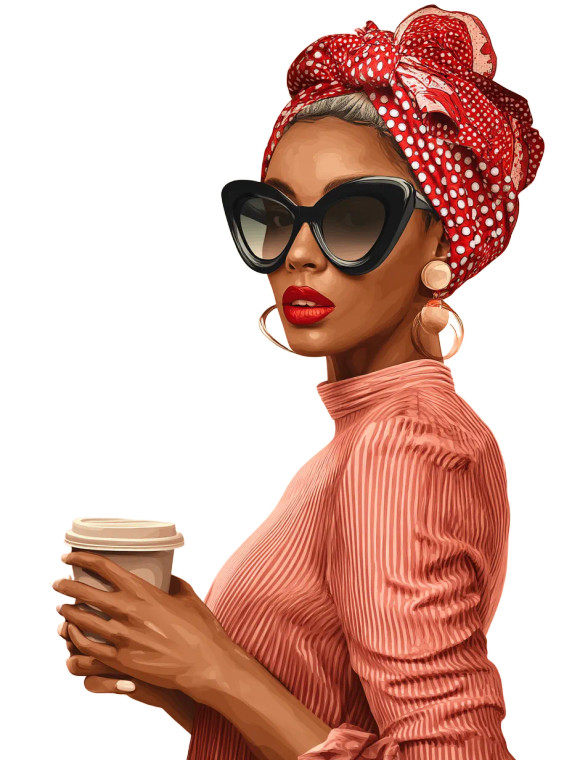 Retro Glamorous Woman Vinyl Car Decal Sticker – Waterproof & UV-Resistant 