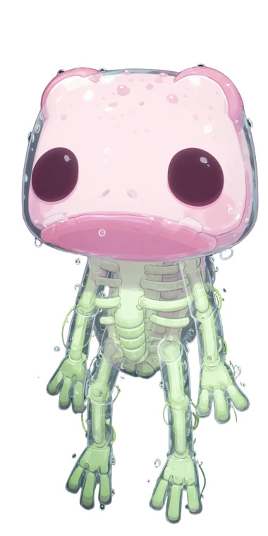 Robot Frog Diagram Vinyl Car Decal Sticker – Waterproof & UV-Resistant 