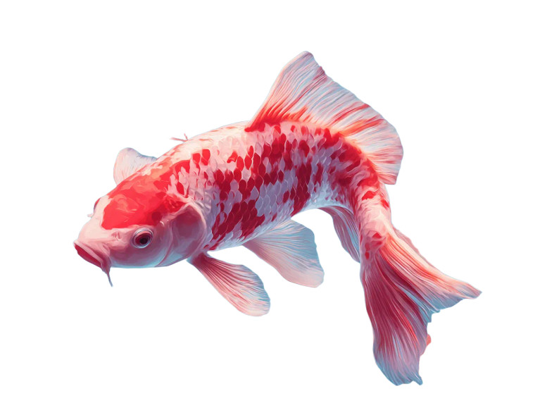 Pink Koi Fish Vinyl Car Decal Sticker – Waterproof & UV-Resistant 