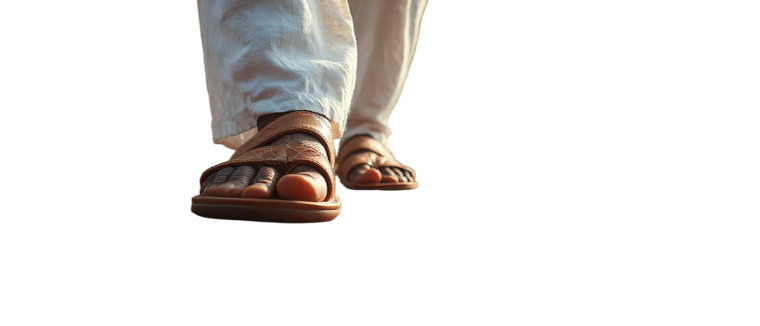 Man'S Feet Walking Vinyl Car Decal Sticker – Waterproof & UV-Resistant 