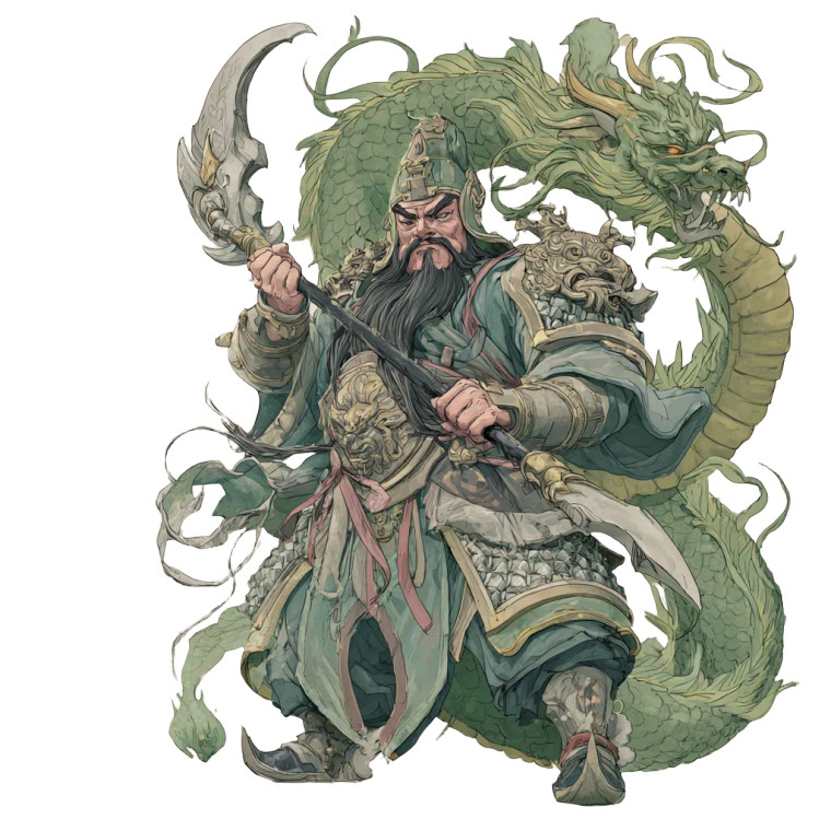Guan Yu Anime Vinyl Car Decal Sticker – Waterproof & UV-Resistant 