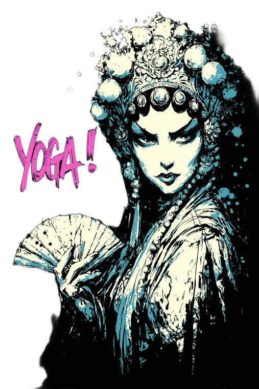 Retro Opera Girl Vinyl Car Decal Sticker – Waterproof & UV-Resistant 