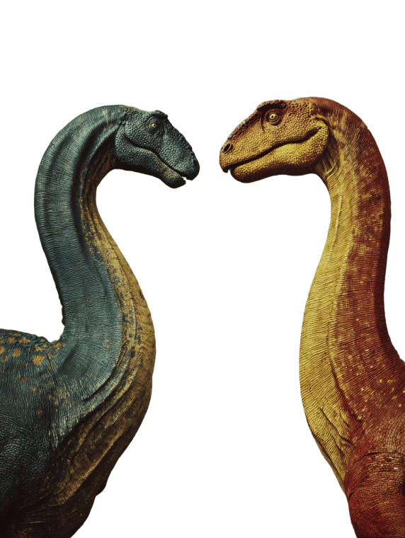Dinosaur Duel V3 Vinyl Car Decal Sticker – Waterproof & UV-Resistant 