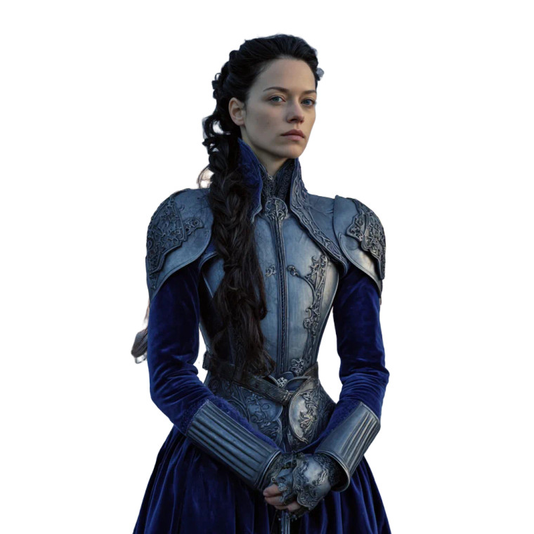 Noblewoman At Dusk Vinyl Car Decal Sticker – Waterproof & UV-Resistant 