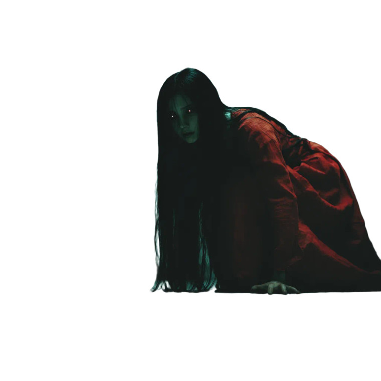 Creepy Ghost Girl Vinyl Car Decal Sticker – Waterproof & UV-Resistant 