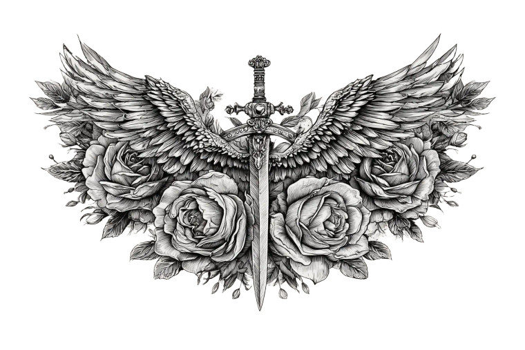 Dark Mysterious Angel Vinyl Car Decal Sticker – Waterproof & UV-Resistant 