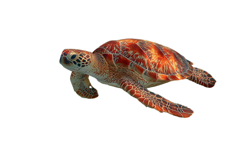 Sea Turtle Gliding V2 Vinyl Car Decal Sticker – Waterproof & UV-Resistant 