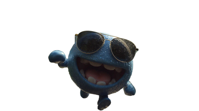 Toothless Blueberry Sprinter Vinyl Car Decal Sticker – Waterproof & UV-Resistant 