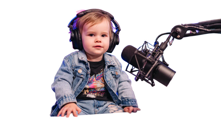 Baby Podcast Host V7 Vinyl Car Decal Sticker – Waterproof & UV-Resistant 