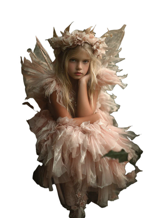 Couture Fairy Child Vinyl Car Decal Sticker – Waterproof & UV-Resistant 