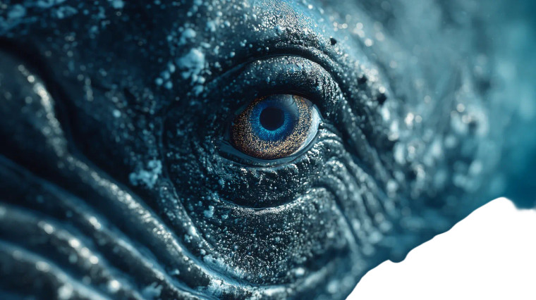 Whale Eye Closeup Vinyl Car Decal Sticker – Waterproof & UV-Resistant 