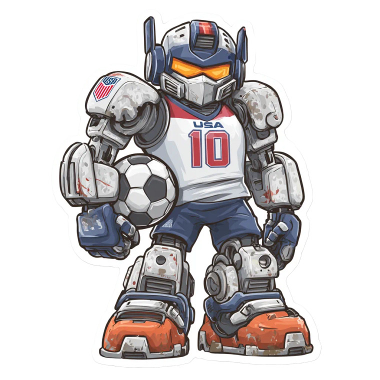 Soccer Transformer Sticker Vinyl Car Decal Sticker – Waterproof & UV-Resistant 