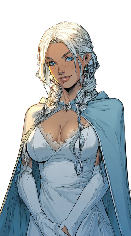 Golden-Haired Woman V2 Vinyl Car Decal Sticker – Waterproof & UV-Resistant 