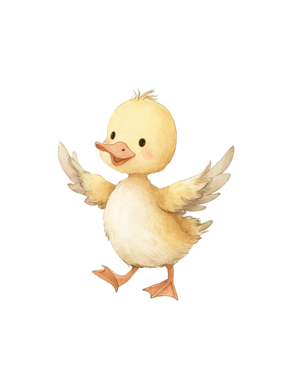 Cute Cartoon Duck V9 Vinyl Car Decal Sticker – Waterproof & UV-Resistant 