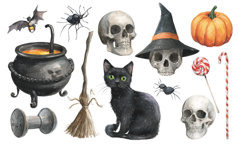 Halloween Clipart Set Vinyl Car Decal Sticker – Waterproof & UV-Resistant  Halloween Clipart Set Vinyl Car Decal Sticker – Waterproof & UV-Resistant