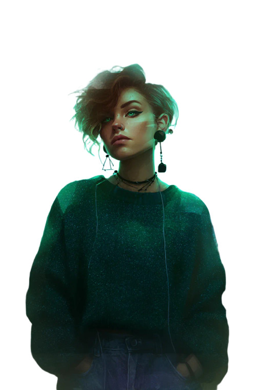 Gothic Urban Portrait V2 Vinyl Car Decal Sticker – Waterproof & UV-Resistant 