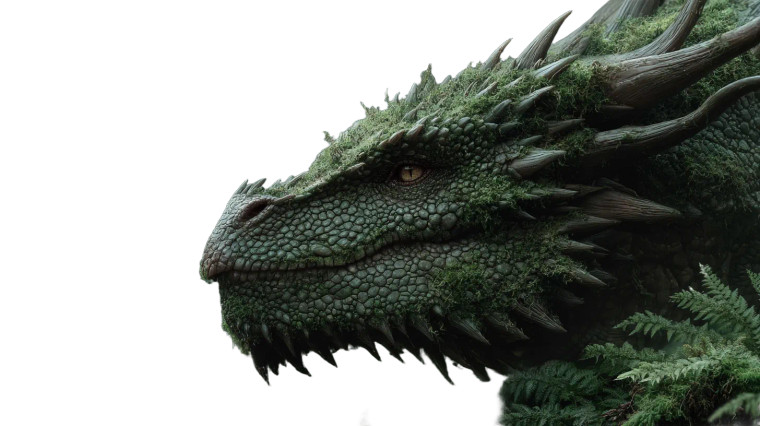 Green Dragon Perched Vinyl Car Decal Sticker – Waterproof & UV-Resistant 
