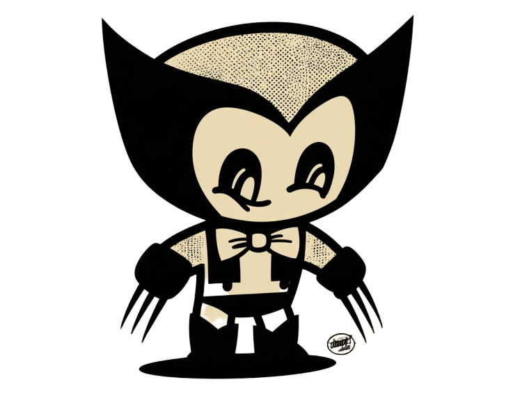 Vintage Wolverine Cartoon Vinyl Car Decal Sticker – Waterproof & UV-Resistant 