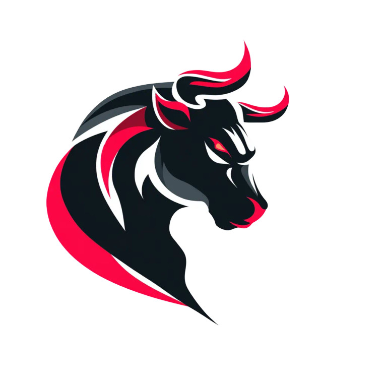 Bull Head Logo Vinyl Car Decal Sticker – Waterproof & UV-Resistant 