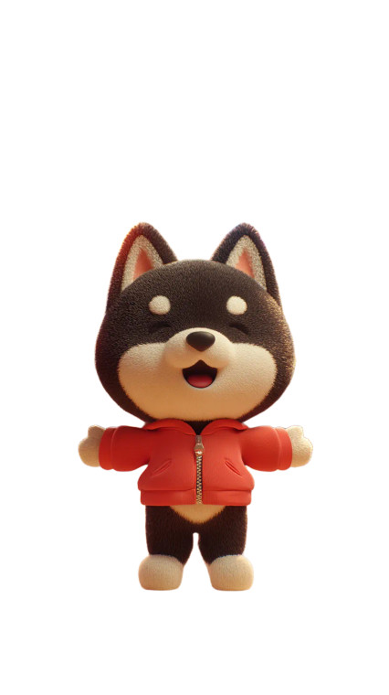 Singing Shiba Scene Vinyl Car Decal Sticker – Waterproof & UV-Resistant 