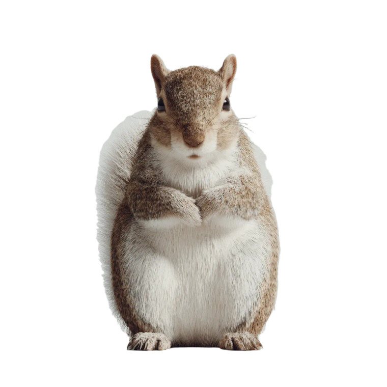 3D Squirrel Render Vinyl Car Decal Sticker – Waterproof & UV-Resistant 