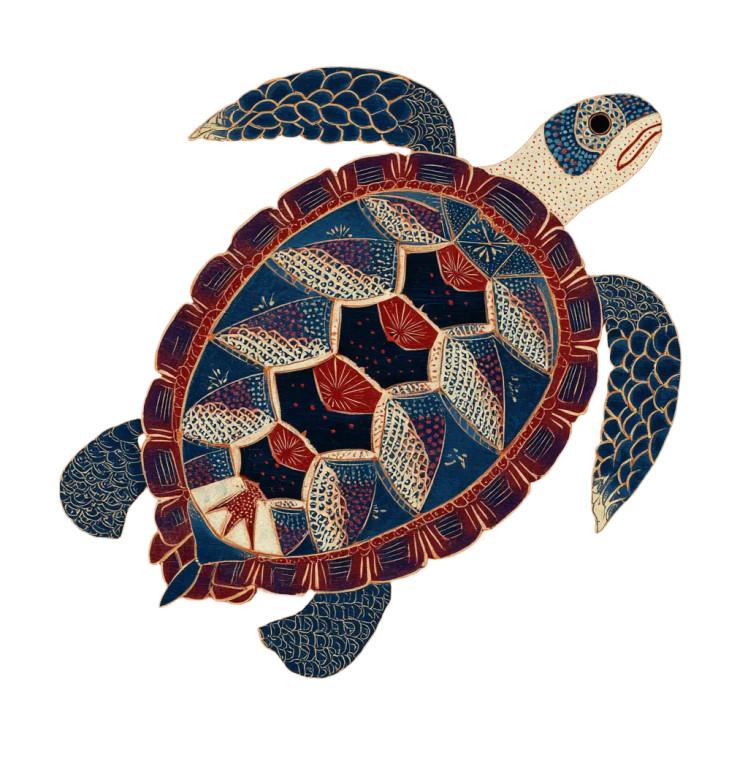 Abstract Turtle Art Vinyl Car Decal Sticker – Waterproof & UV-Resistant 