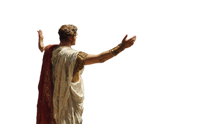 Julius Caesar Greeting Vinyl Car Decal Sticker – Waterproof & UV-Resistant 