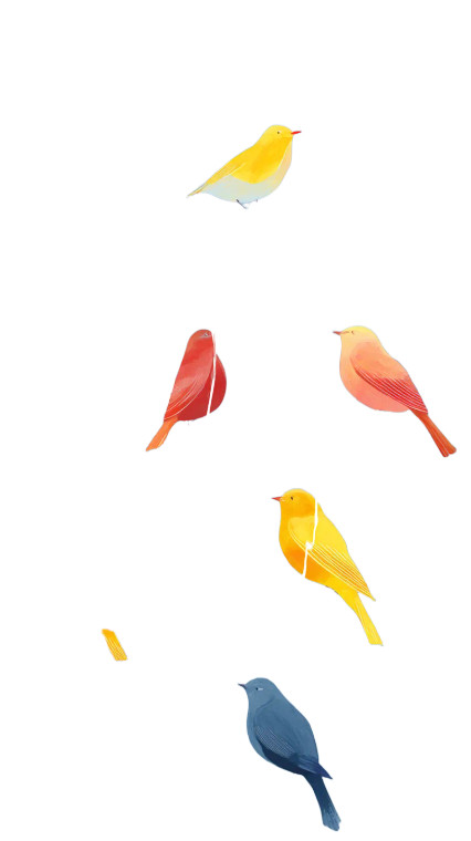 Vintage Bird Illustration Vinyl Car Decal Sticker – Waterproof & UV-Resistant 