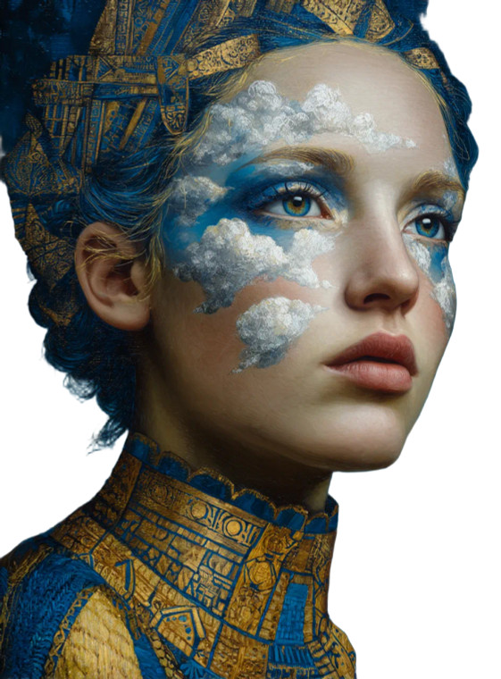 Ancient Greek Queen Vinyl Car Decal Sticker – Waterproof & UV-Resistant 