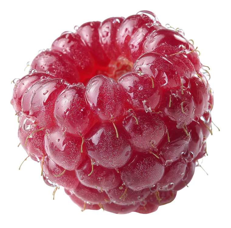 Pink Raspberry Close-Up Vinyl Car Decal Sticker – Waterproof & UV-Resistant 