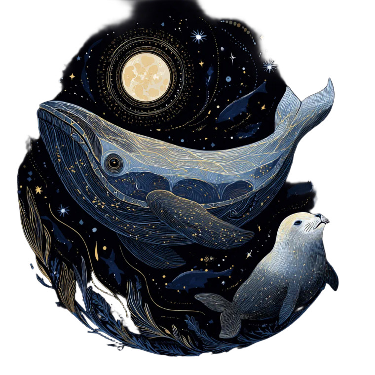 Freediver Whale Encounter Vinyl Car Decal Sticker – Waterproof & UV-Resistant 