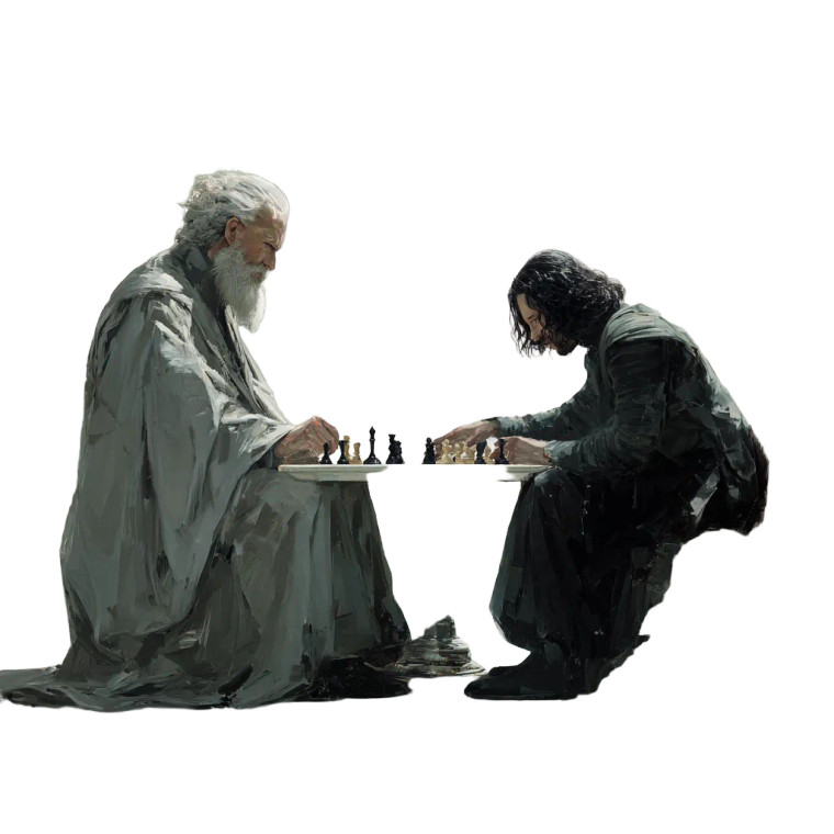 Chess Players Vinyl Car Decal Sticker – Waterproof & UV-Resistant 