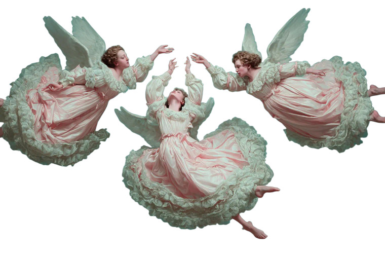 Dancing Renaissance Angels Vinyl Car Decal Sticker – Waterproof & UV-Resistant 