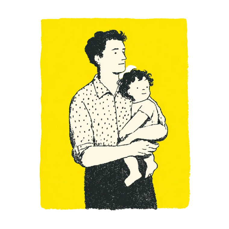 Father And Toddler Vinyl Car Decal Sticker – Waterproof & UV-Resistant 