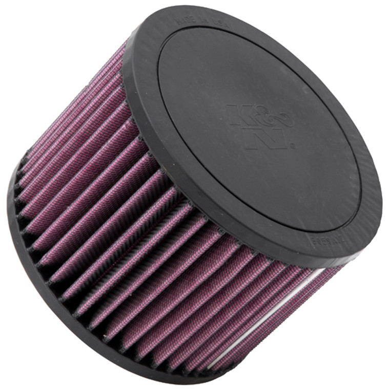 Fits 2007-2011 Audi S6 K & N Filters Air Filter E-2996 FilterCharger; Washable; Red; Cotton Gauze; Round; 6 Inch Outside Diameter x 4-1/4 Inch Height; Black Rubber Top