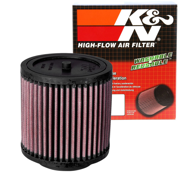 High Performance Air Filter for Off-Road Enthusiasts | K & N Washable FilterCharger  in Red Cotton Gauze | Increased Horsepower and Long Service Life