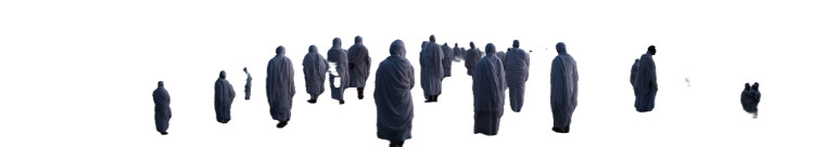 Pilgrims Praying Vinyl Car Decal Sticker – Waterproof & UV-Resistant 