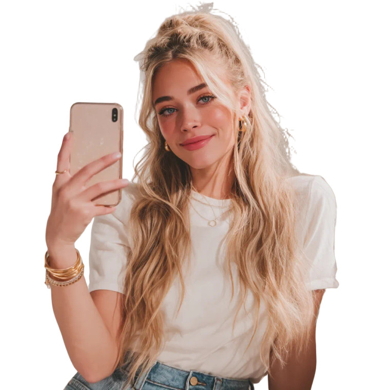 Instagram Model Selfie V7 Vinyl Car Decal Sticker – Waterproof & UV-Resistant 