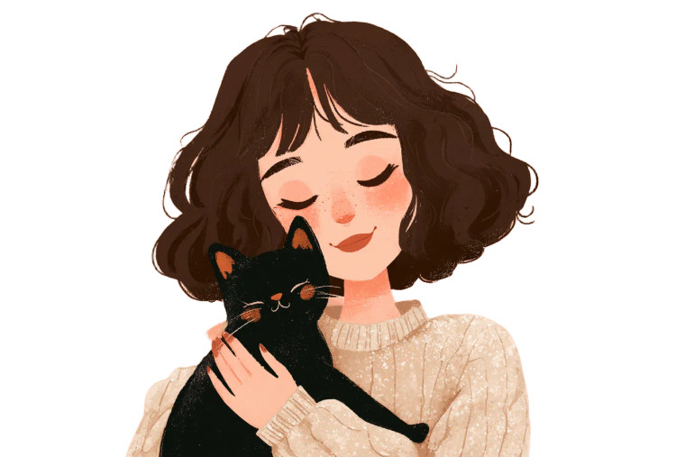 Cute Cartoon Girl V38 Vinyl Car Decal Sticker – Waterproof & UV-Resistant 