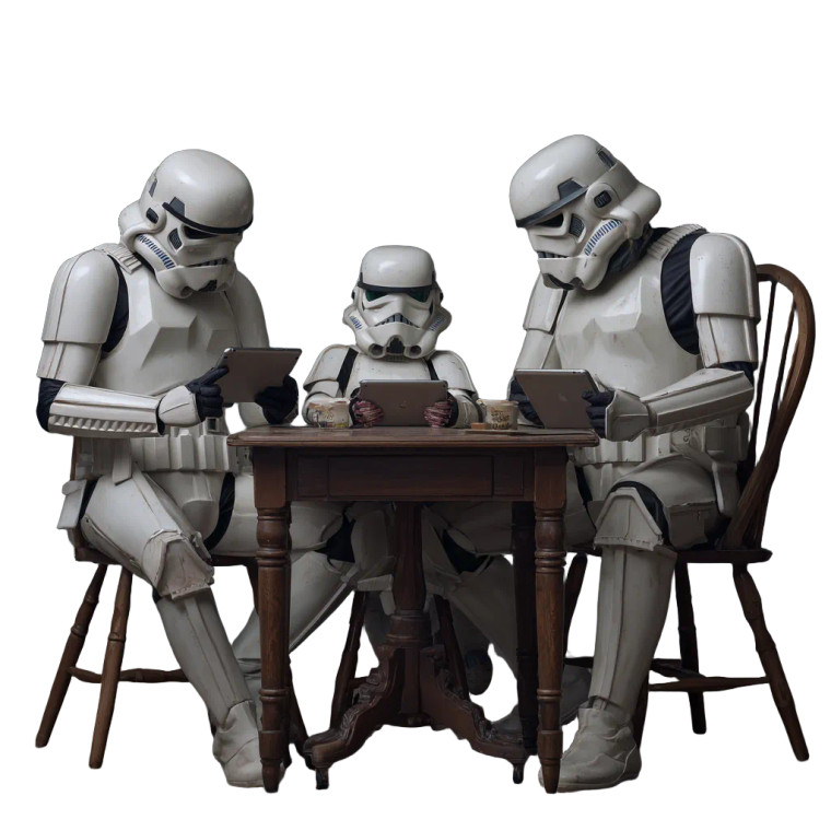 Stormtroopers Family Time Vinyl Car Decal Sticker – Waterproof & UV-Resistant 