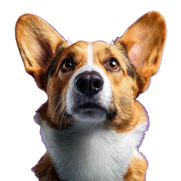 Smiling Corgi V2 Vinyl Car Decal Sticker – Waterproof & UV-Resistant 