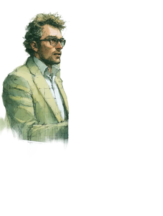 Young Professor Teaching Vinyl Car Decal Sticker – Waterproof & UV-Resistant 