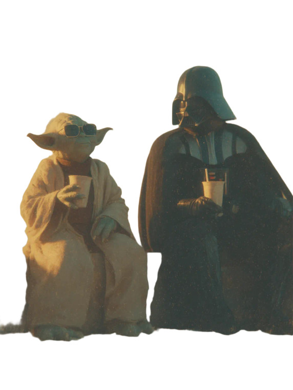 Yoda And Vader Vinyl Car Decal Sticker – Waterproof & UV-Resistant 